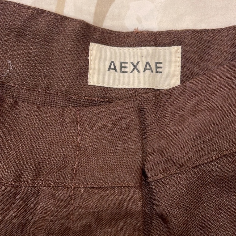 AEXAE High Rise Linen Trouser - Picture 10 of 11